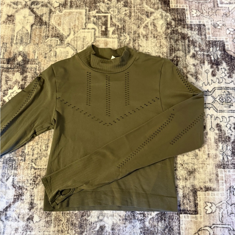 Old Navy Active Olive Long Sleeve Tee